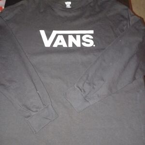 Vans Long Sleeve Shirt Size XL Black Extra Large
